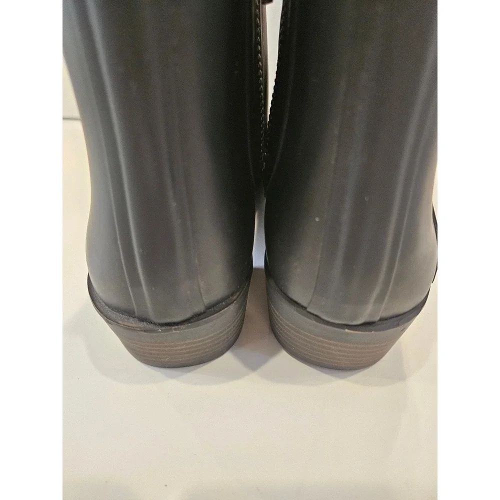 Lucky Brand Basel H2O Rain Boots Black‎ Rubber Ankle Booties LK-BASELH20 Mens 8M